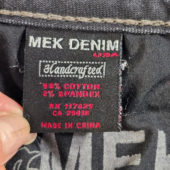 Mek Denim USA Jeans Women's 30x36(34) Oaxaca Boot Cut Flap Pocket - Picture 14 of 16